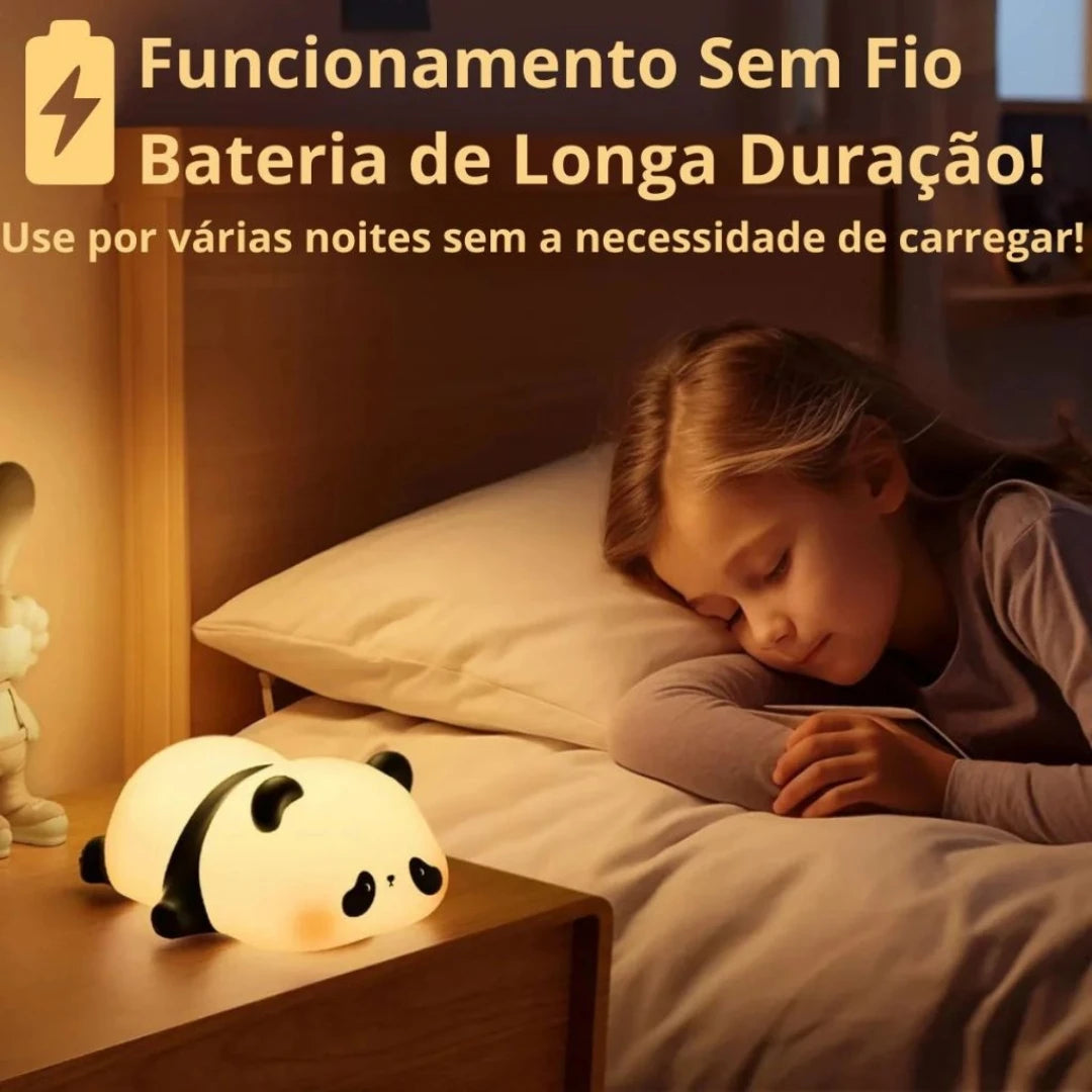 Luminária fofa em forma de Panda