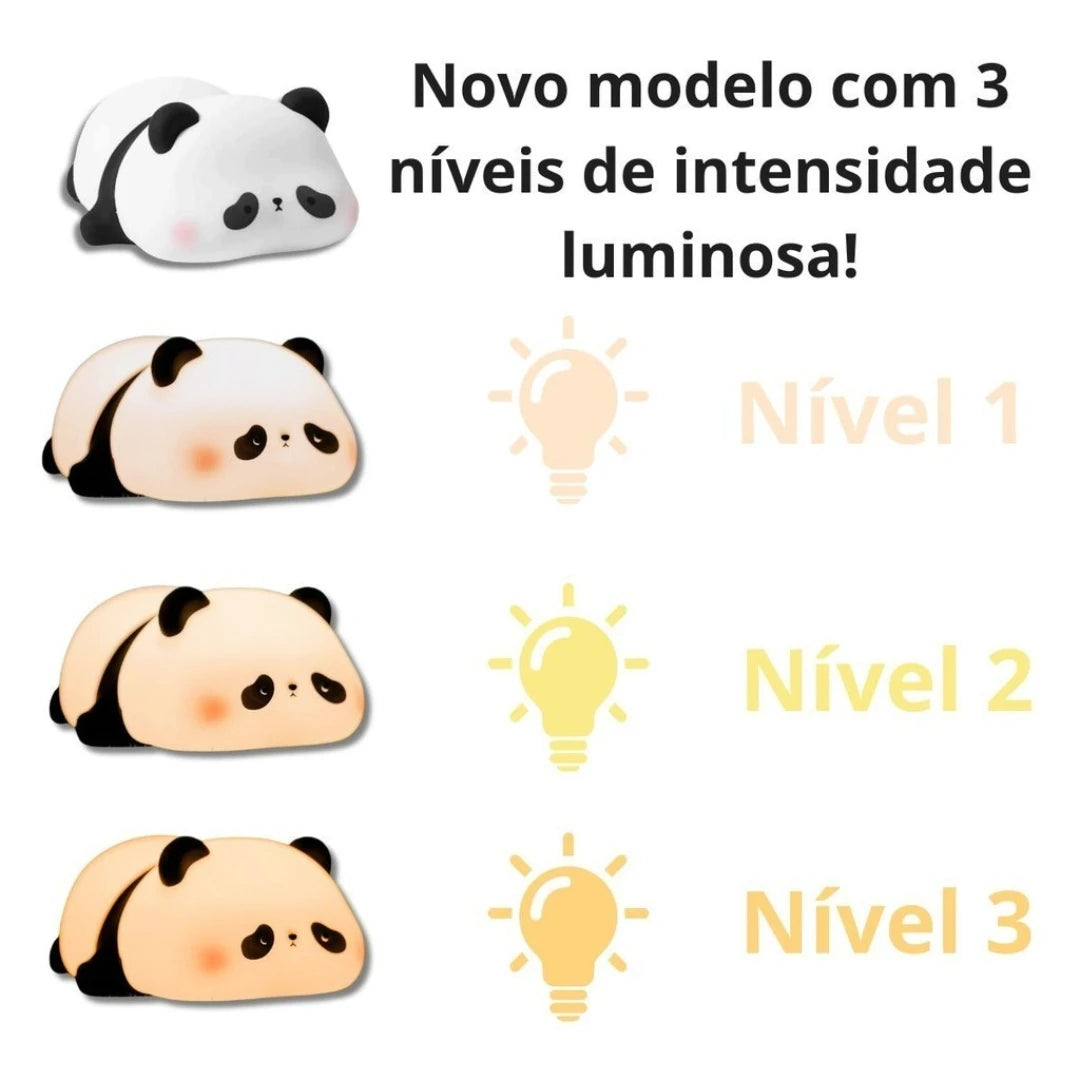 Luminária fofa em forma de Panda