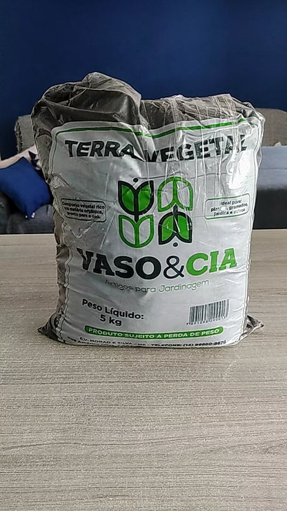 Terra Vegetal Adubada Orgânica - 5kg