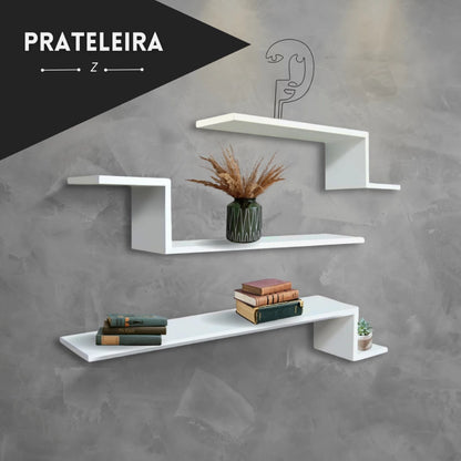 Trio De Prateleiras Z Decorativa