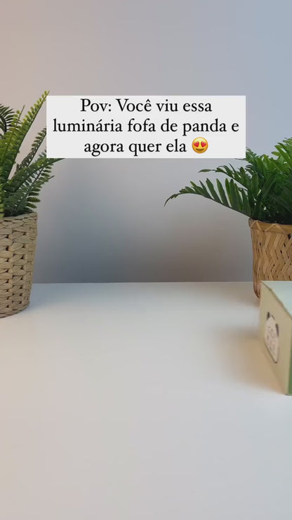 Luminária fofa em forma de Panda